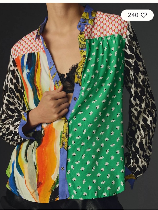 Maeve Tops - Maeve by Anthropologie Paz contrast button down size 2X multicolor floral